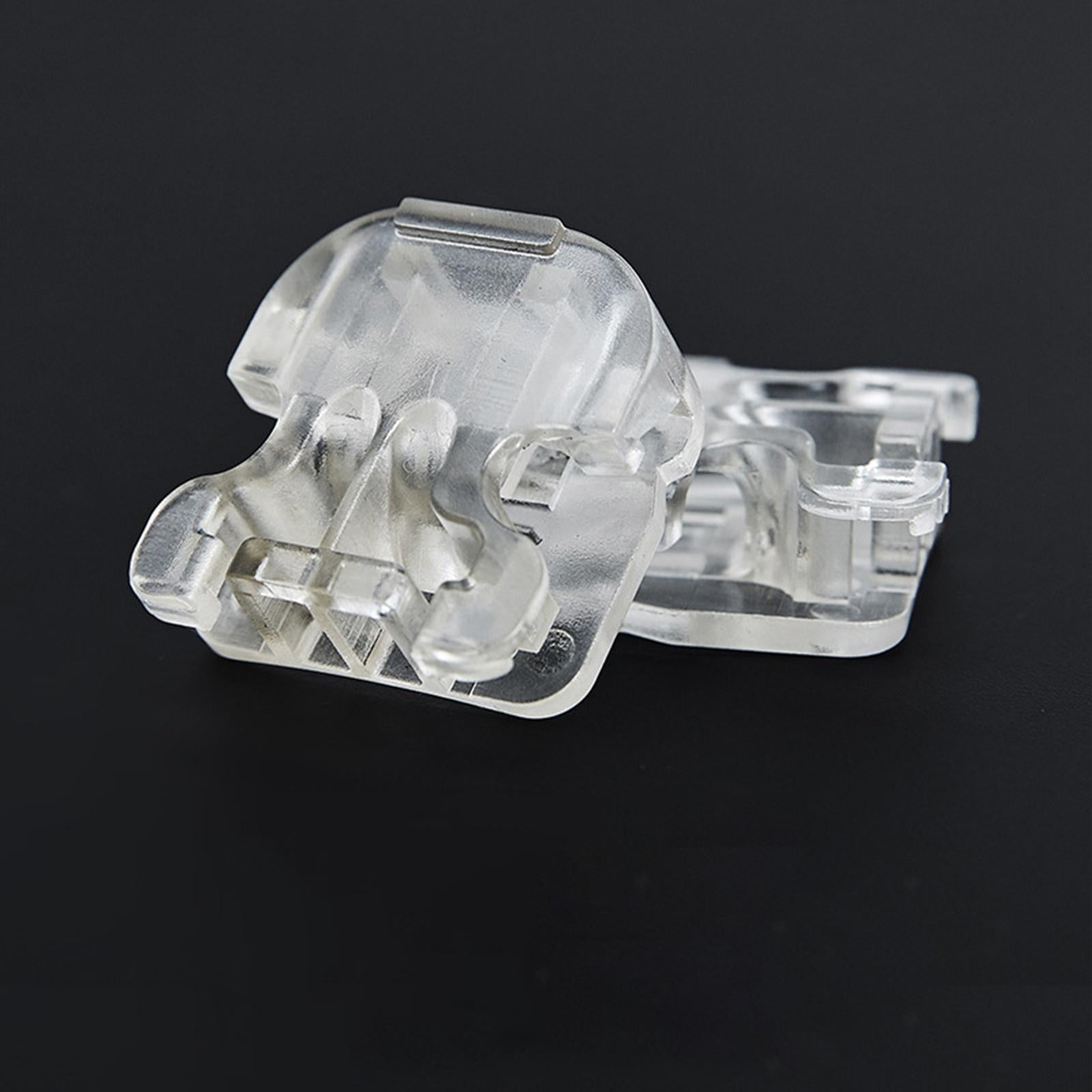 20pcs Quick Shoelace Lock Shoe Strings Cord Buckle Toggle Stopper Clear
