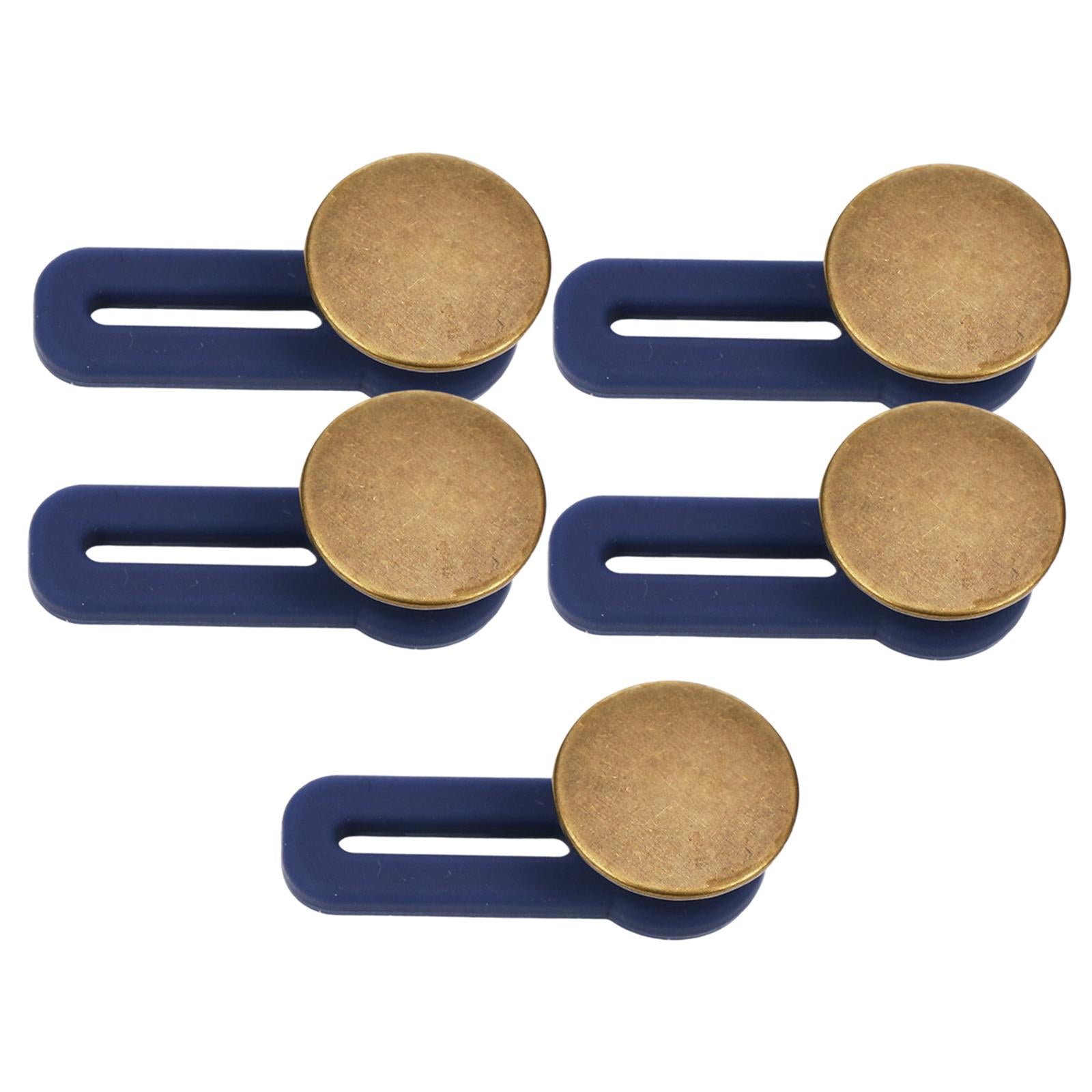 5 Pieces Detachable Buckles Adjustable Nail-free Buttons Copper Glaze