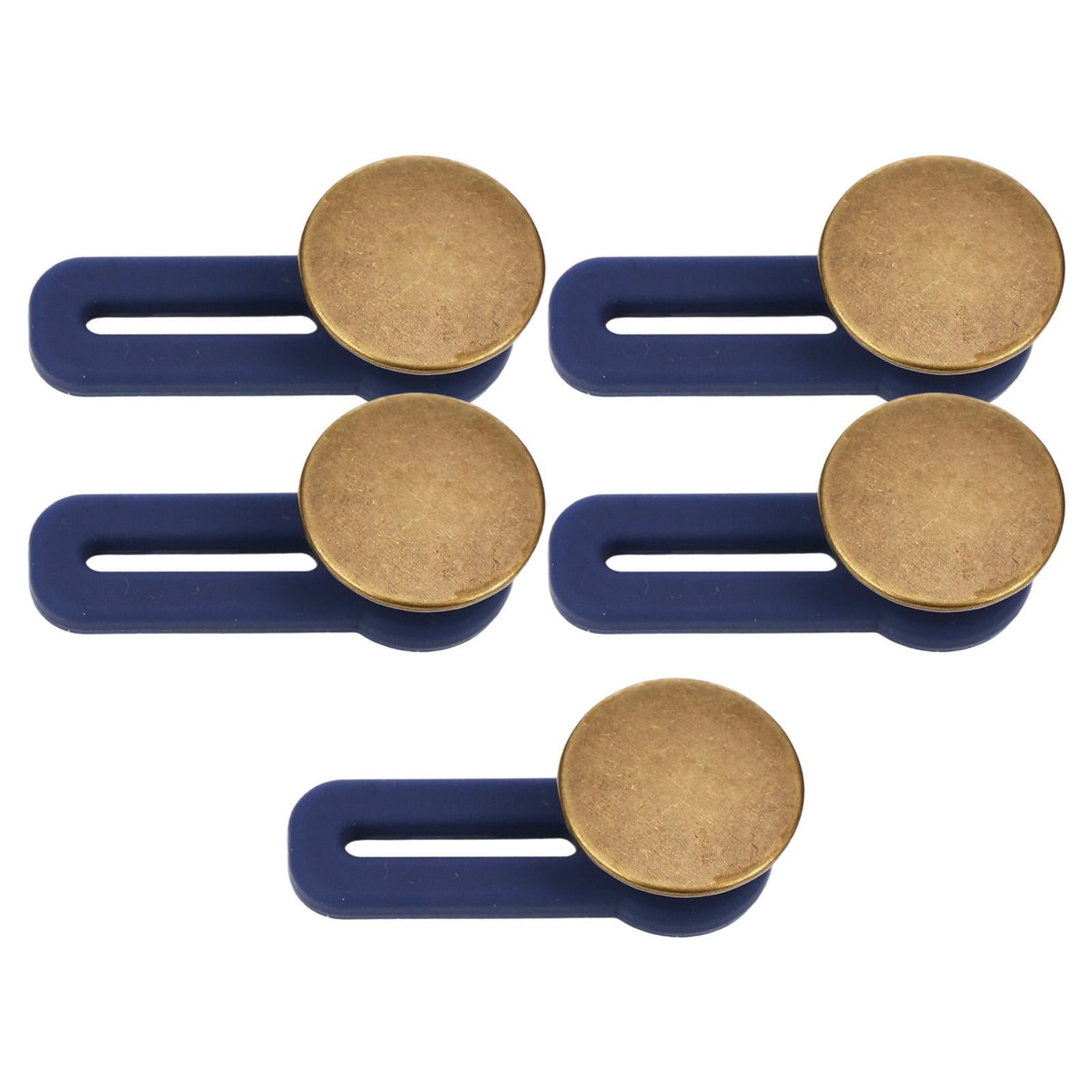 5 Pieces Detachable Buckles Adjustable Nail-free Buttons Copper Glaze