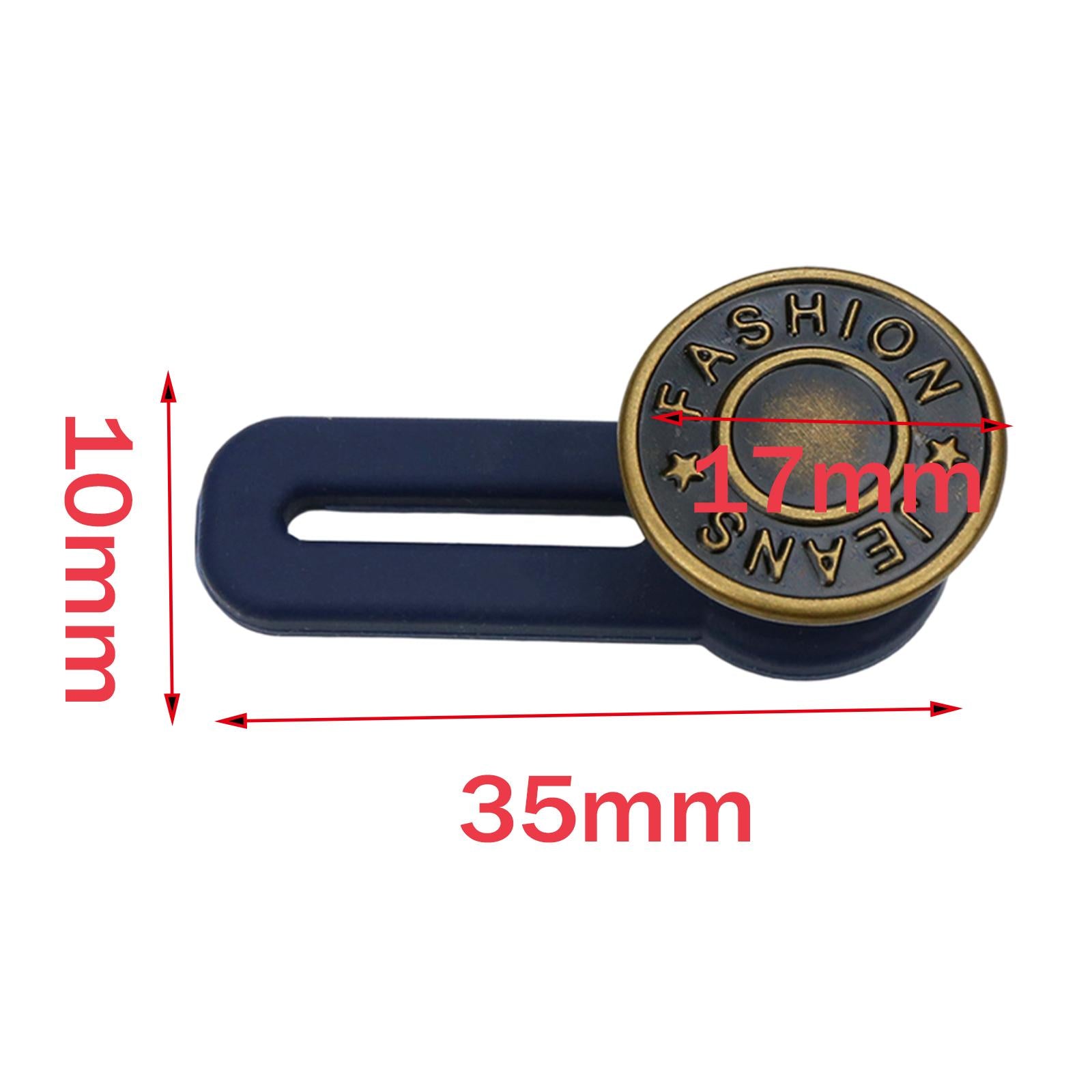 5 Pieces Detachable Buckles Adjustable Nail-free Buttons Copper Letters