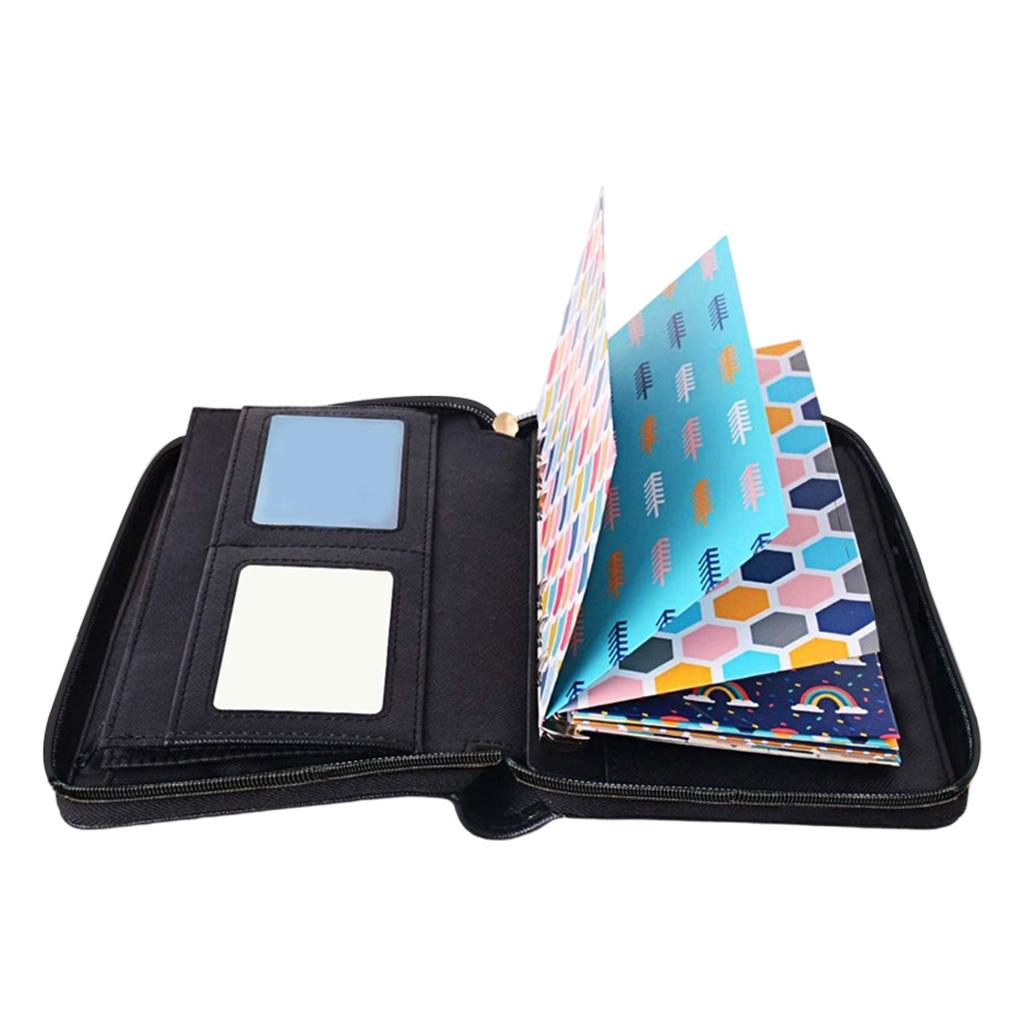 Budget Envelope Wallet System with 12 Budget Envelopes Budget Planner Black