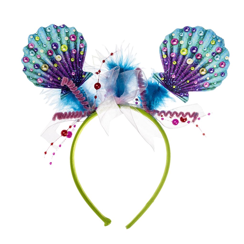 Hairband Hair Grips Seashell Halloween for Women Costume Party Accessory