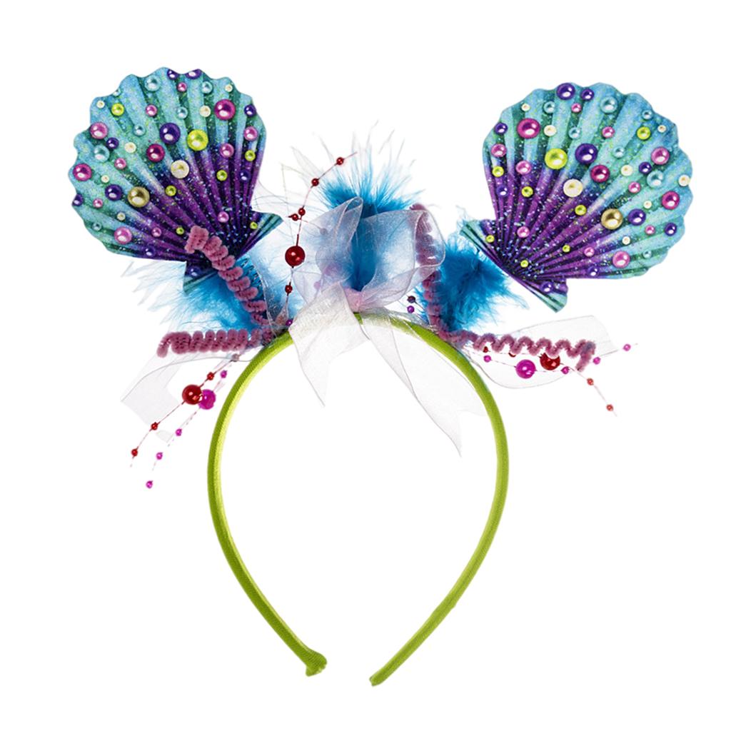 Hairband Hair Grips Seashell Halloween for Women Costume Party Accessory