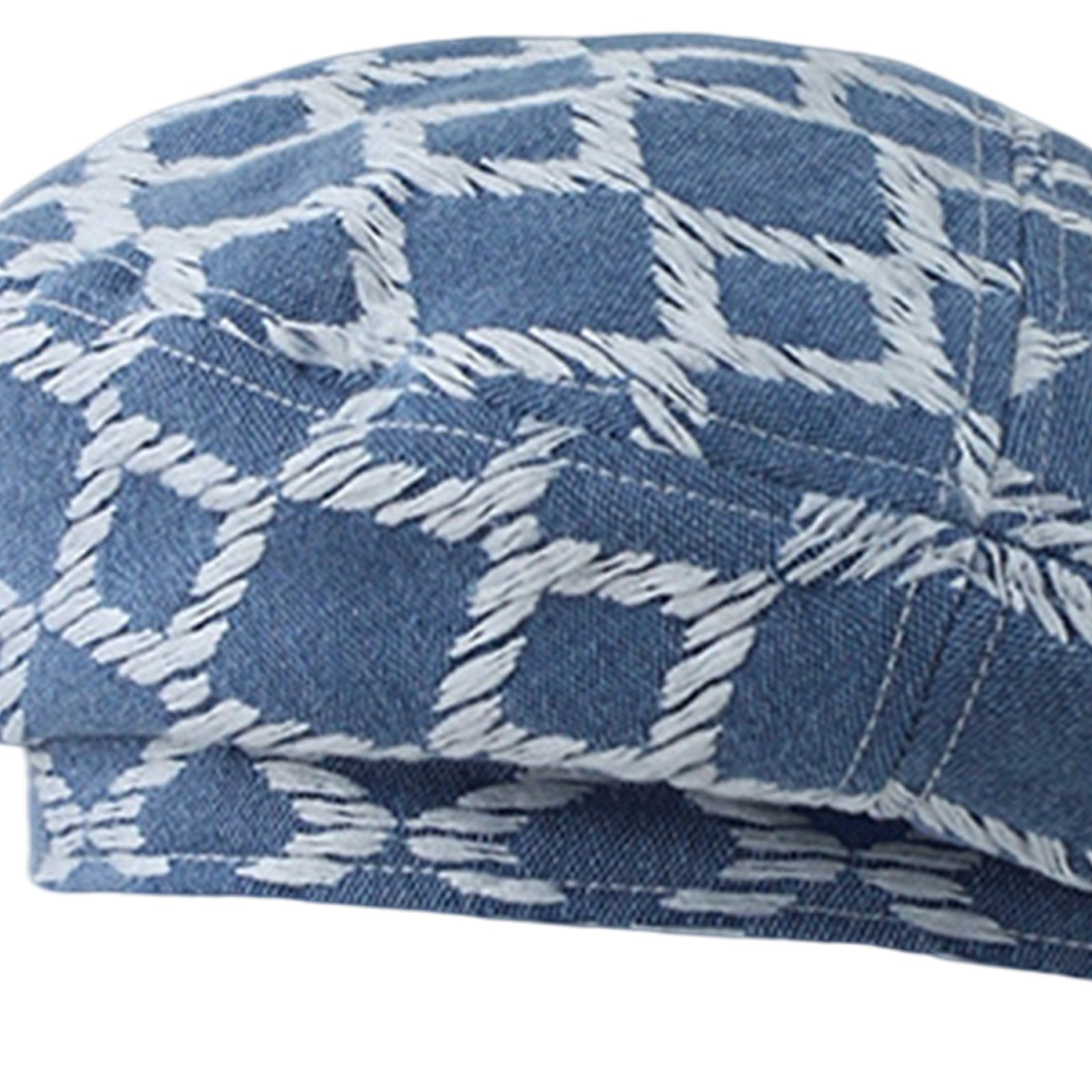 Women Beret Hat Classic Sunshade French Style Peaked Beanie Medium Blue