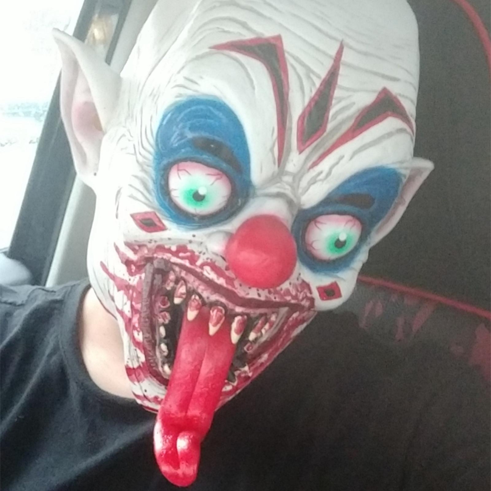 Horror Latex Mask Costume Scary for Halloween Theatrical Performances Men