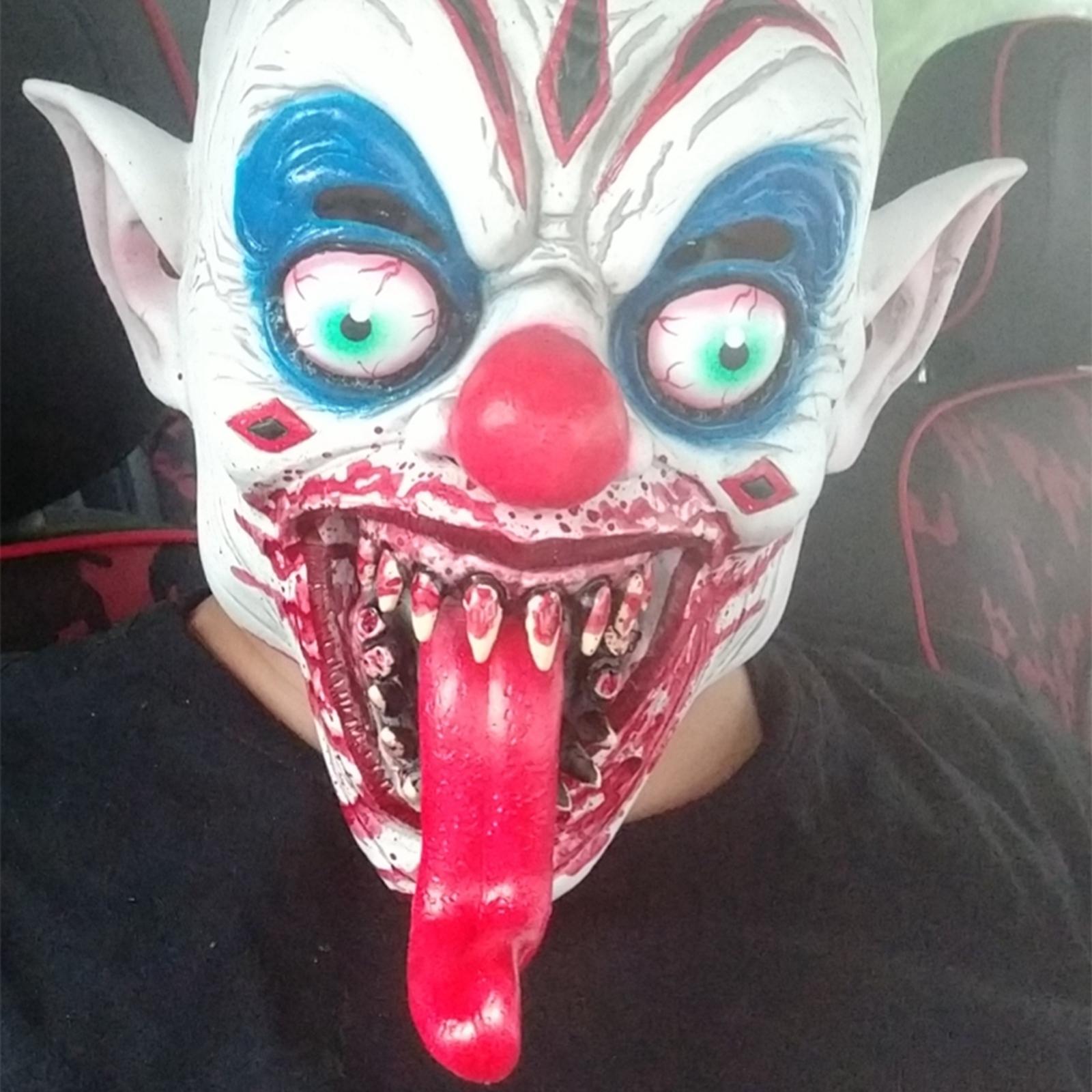 Horror Latex Mask Costume Scary for Halloween Theatrical Performances Men