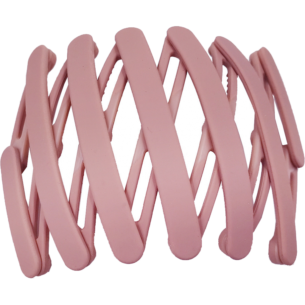 Retractable Hair Band Fashion Folding No Slip Headband for Men Women Pink
