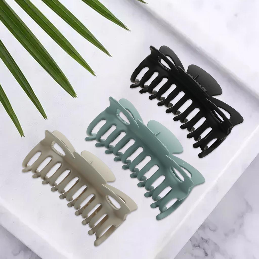 Women Half Claw Hair Clip Large Hair Jaw Paw Hair Accessories Black
