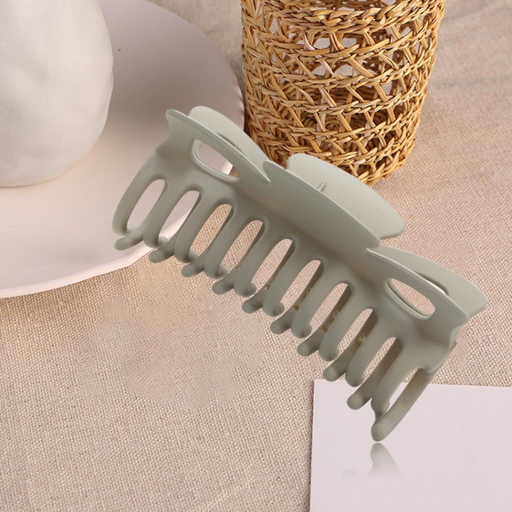 Women Half Claw Hair Clip Large Hair Jaw Paw Hair Accessories Gray