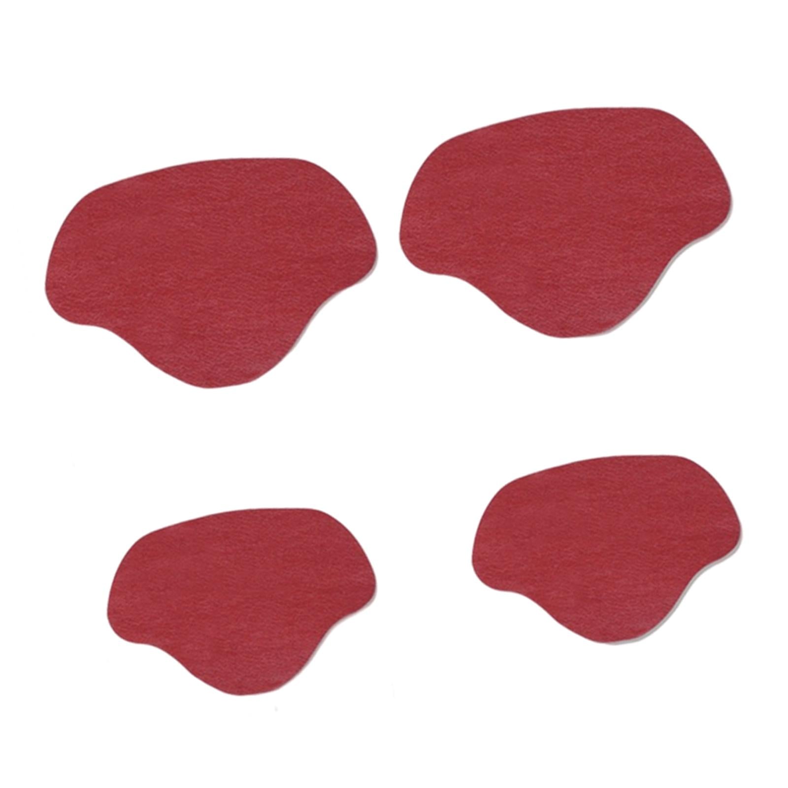Shoe Heel Pad Insoles Heel Repair Heel Stick for Men & Women High Heels wine red