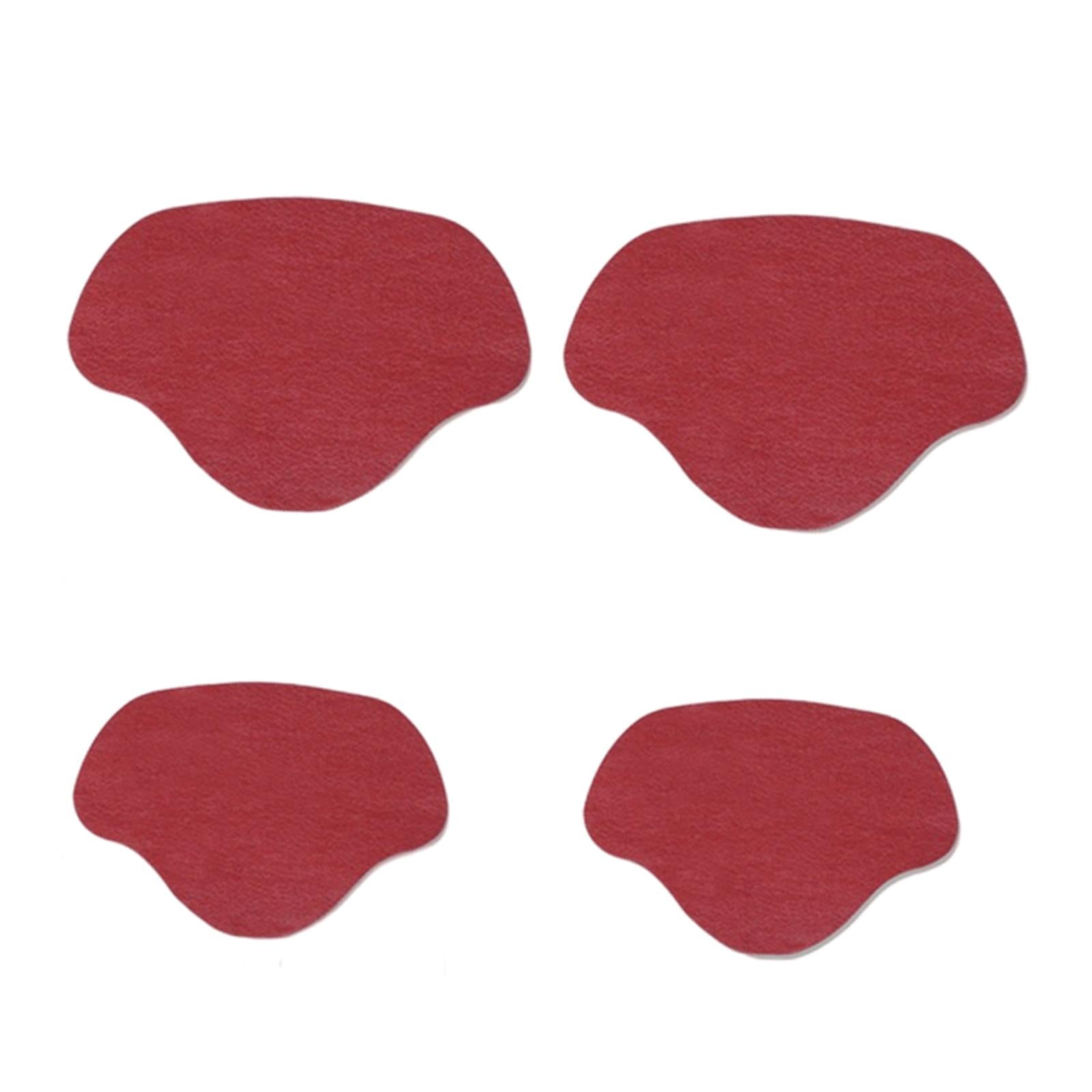 Shoe Heel Pad Insoles Heel Repair Heel Stick for Men & Women High Heels wine red