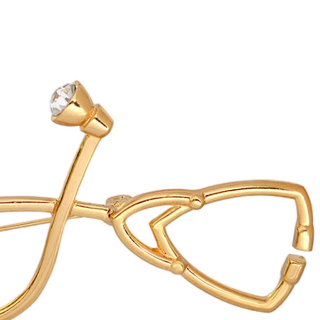 Stethoscopes Brooches Women Men Students Jewelry Brooch Pin Gift Gold