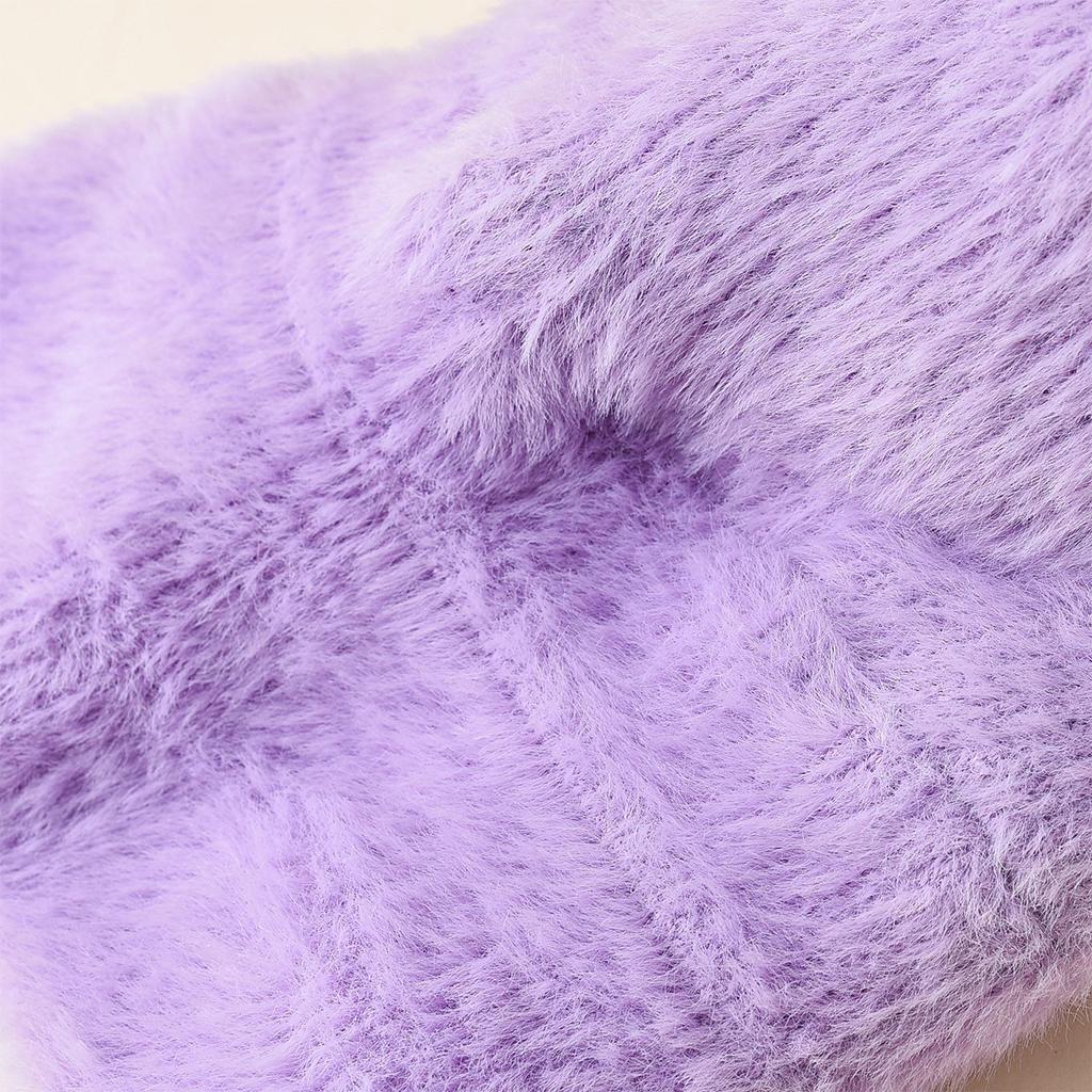 WOMENS LADIES KNIT WINTER POM POM SKI BEANIE HAT FLEECE LINING Light purple