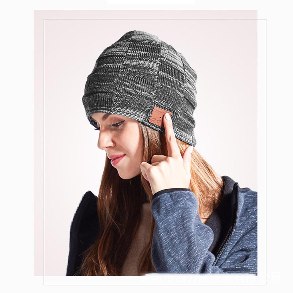 Speaker Beanie Hat Warm Caps Smart Headset Headphones Wireless Bluetooth