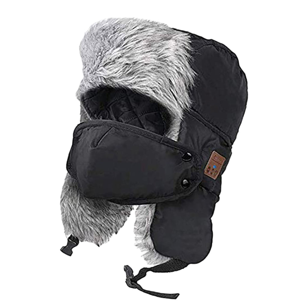 Bluetooth Warm Lei Feng Music Plush Hat Skull with Headphone Speaker