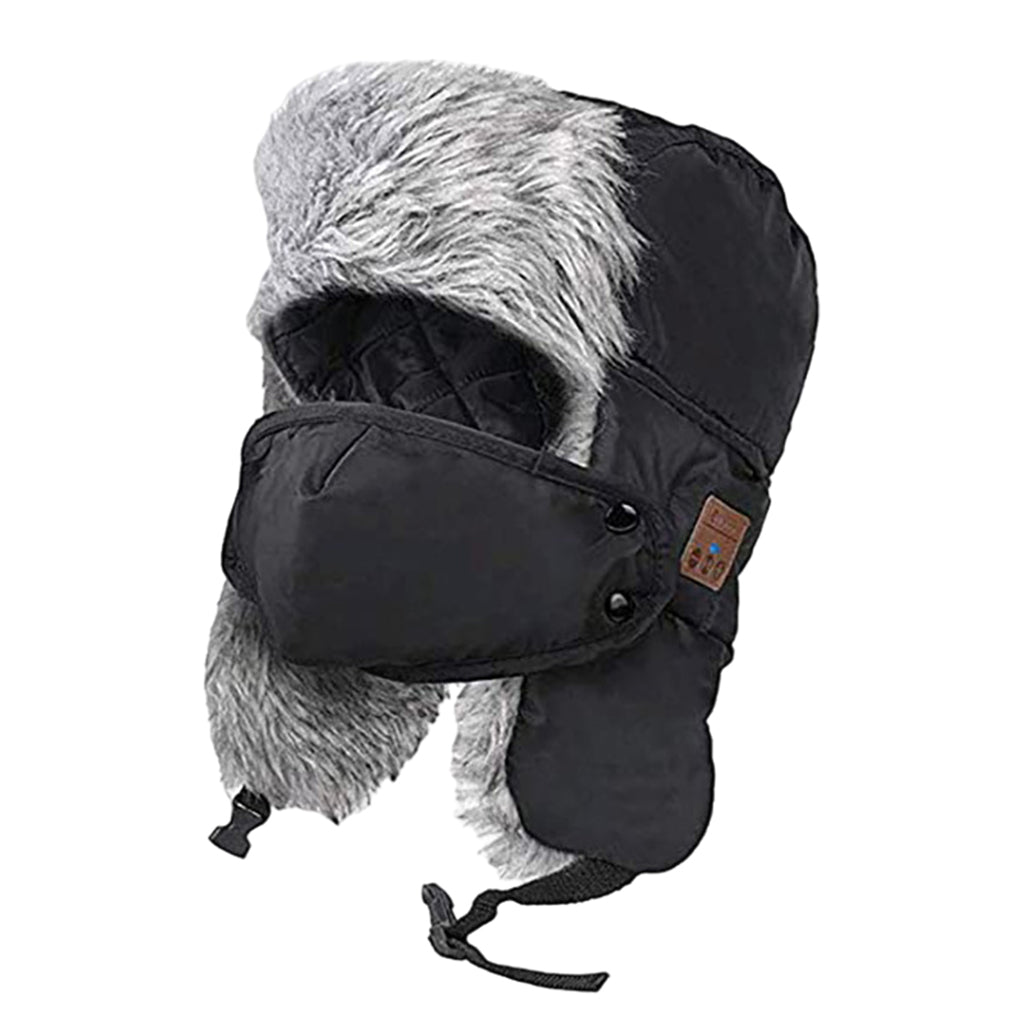 Bluetooth Warm Lei Feng Music Plush Hat Skull with Headphone Speaker