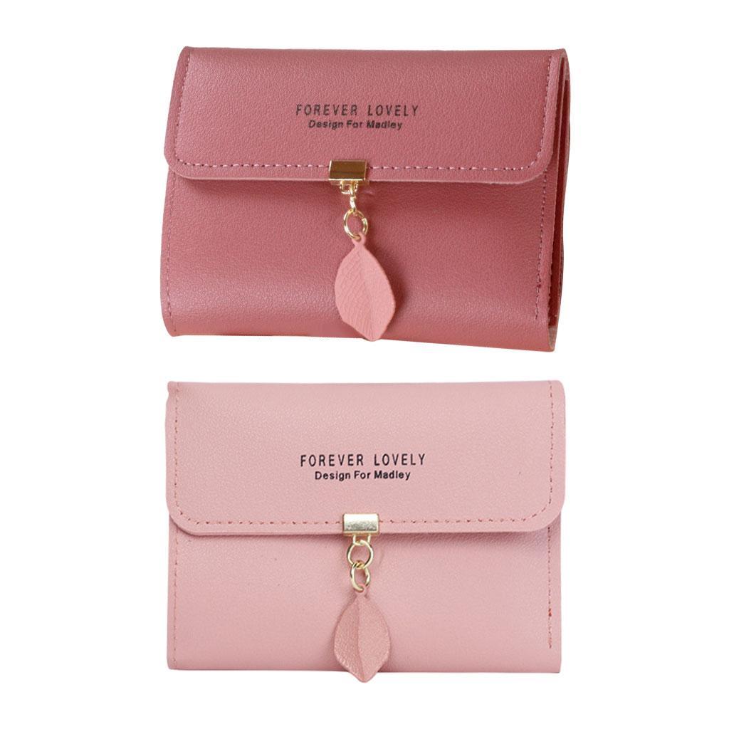 Female Lady Small Coin Purse Slim Wallet Bag Handbag Travel Purse Pink