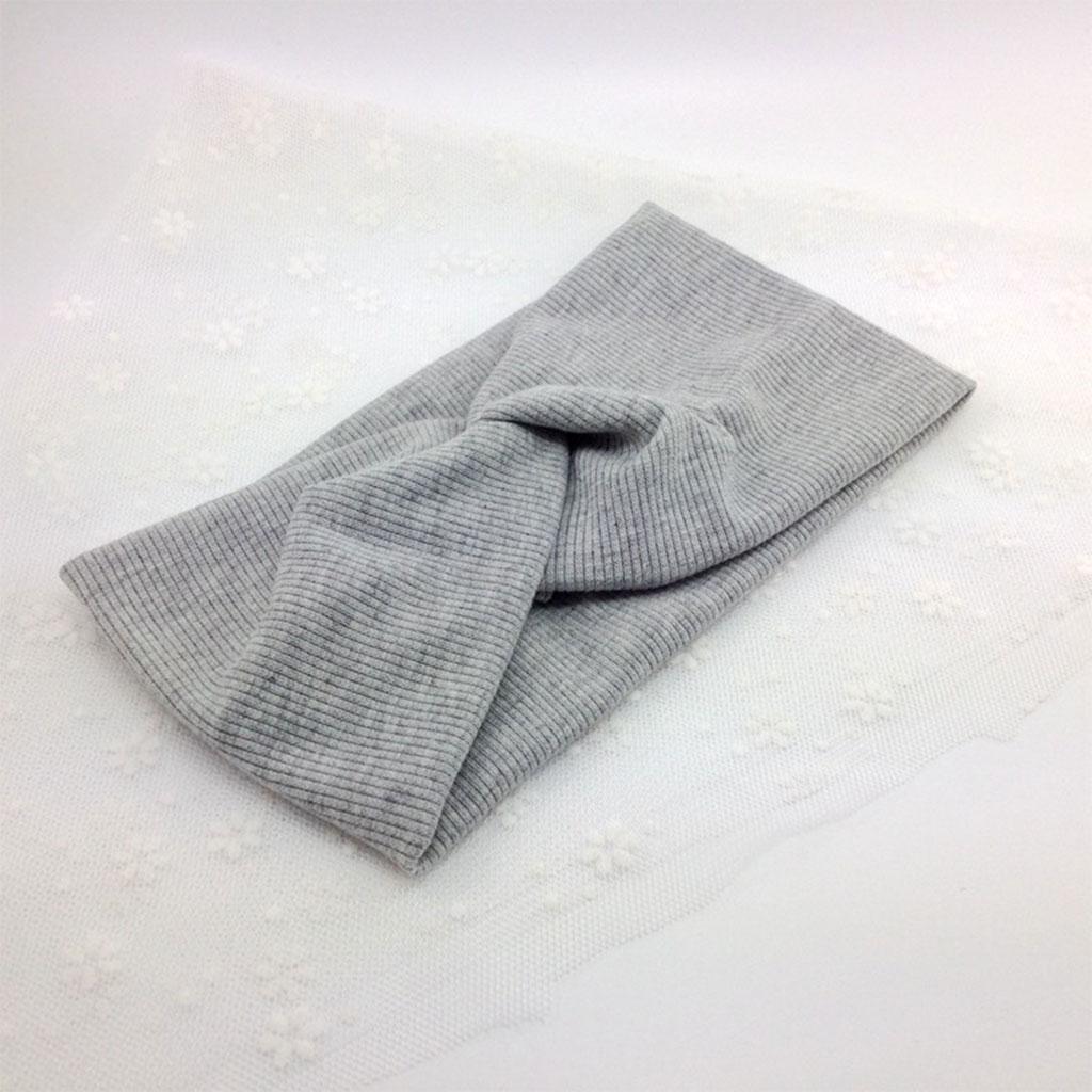 Women's Stretchy Hair Bands Girls Headwrap Bandage for Yoga Hair Accessories Gray