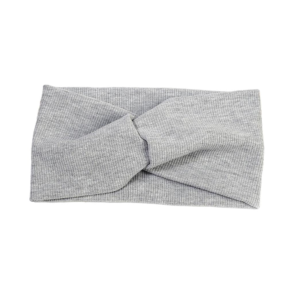 Women's Stretchy Hair Bands Girls Headwrap Bandage for Yoga Hair Accessories Gray