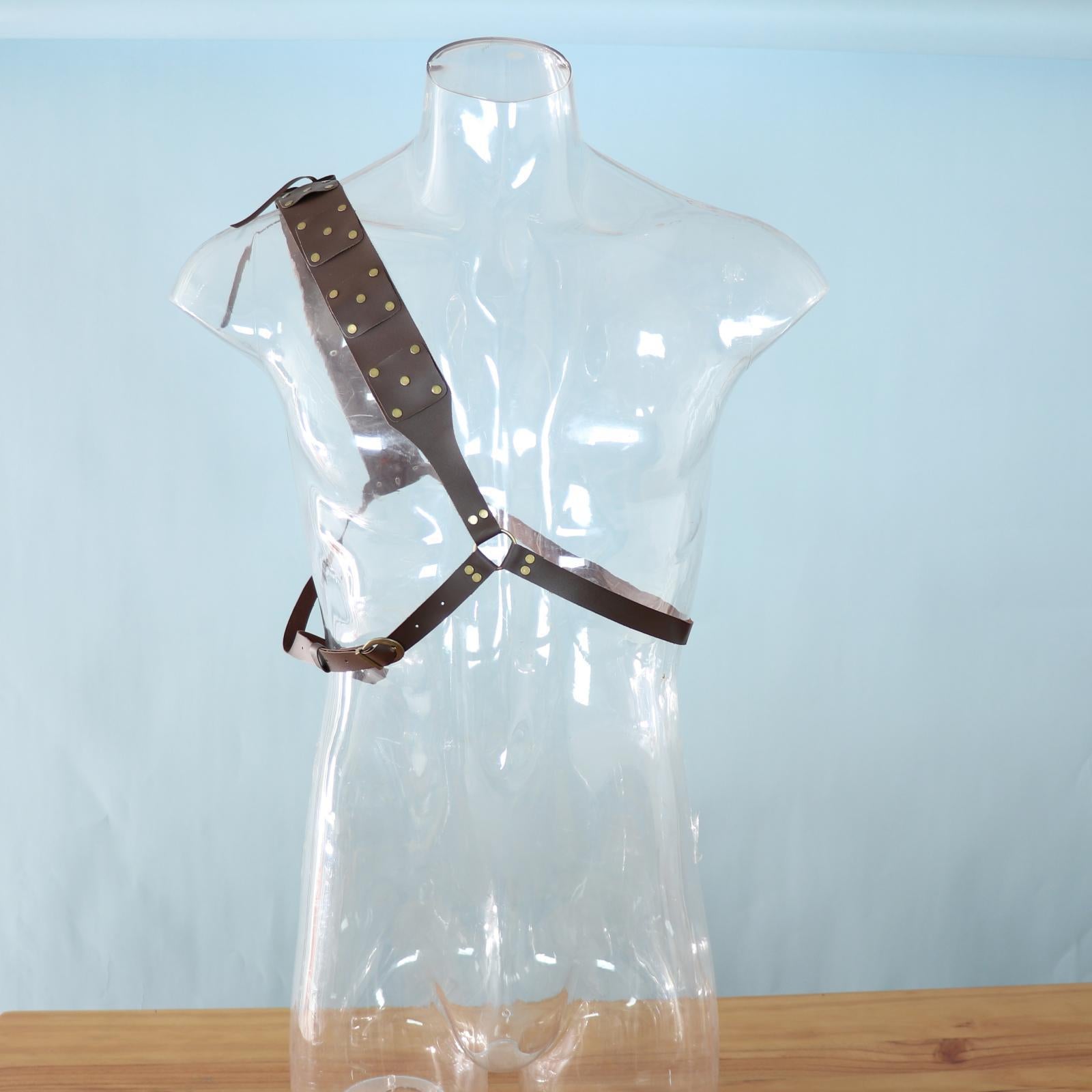 Sword Belt Back Sheath for Adult Huntsman Knight Rapier Scabbard Frog Holder Coffee