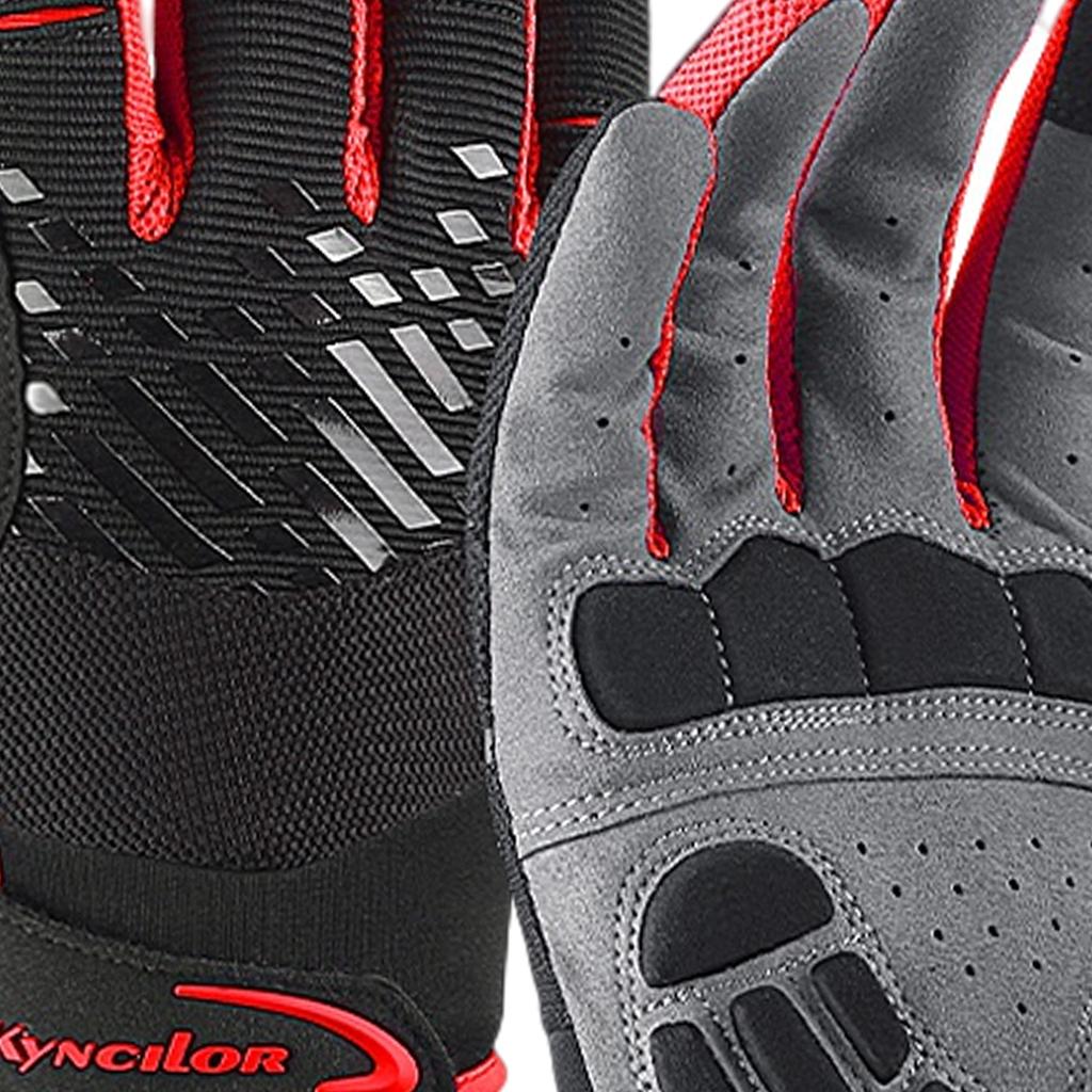 Bicycle Gloves Breathable Bike Sports Riding Equipment Mittens Red L