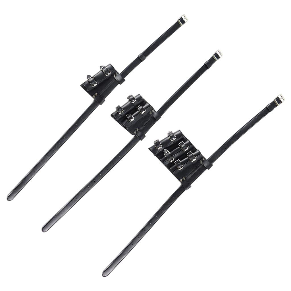 Medieval Sword Holder PU Leather Rapier Belt Waist Sheath Strap One Piece
