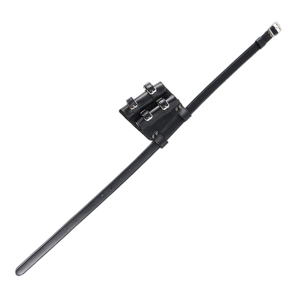 Medieval Sword Holder PU Leather Rapier Belt Waist Sheath Strap Two Pieces