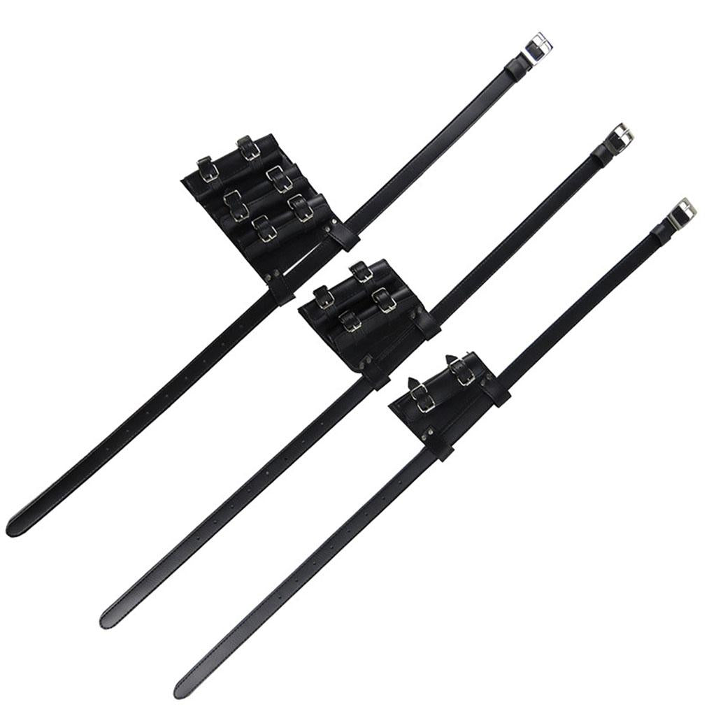 Medieval Sword Holder PU Leather Rapier Belt Waist Sheath Strap Three Pieces