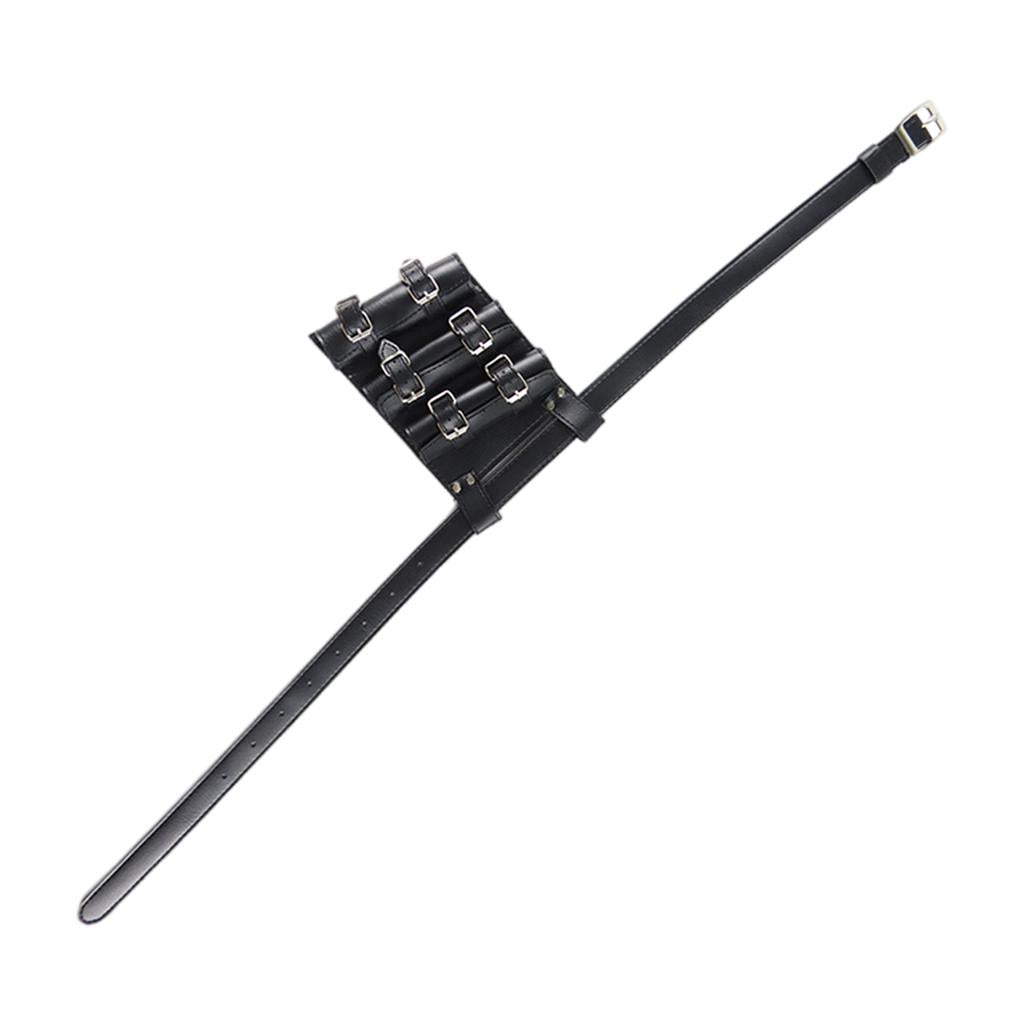 Medieval Sword Holder PU Leather Rapier Belt Waist Sheath Strap Three Pieces