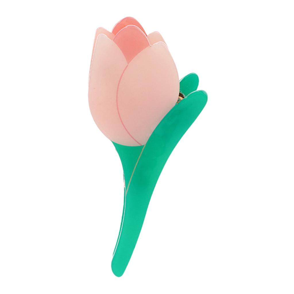 Hair Claw Clips Acetic Tulip Daisy Colorful for Bath Hair Accessories Ladies