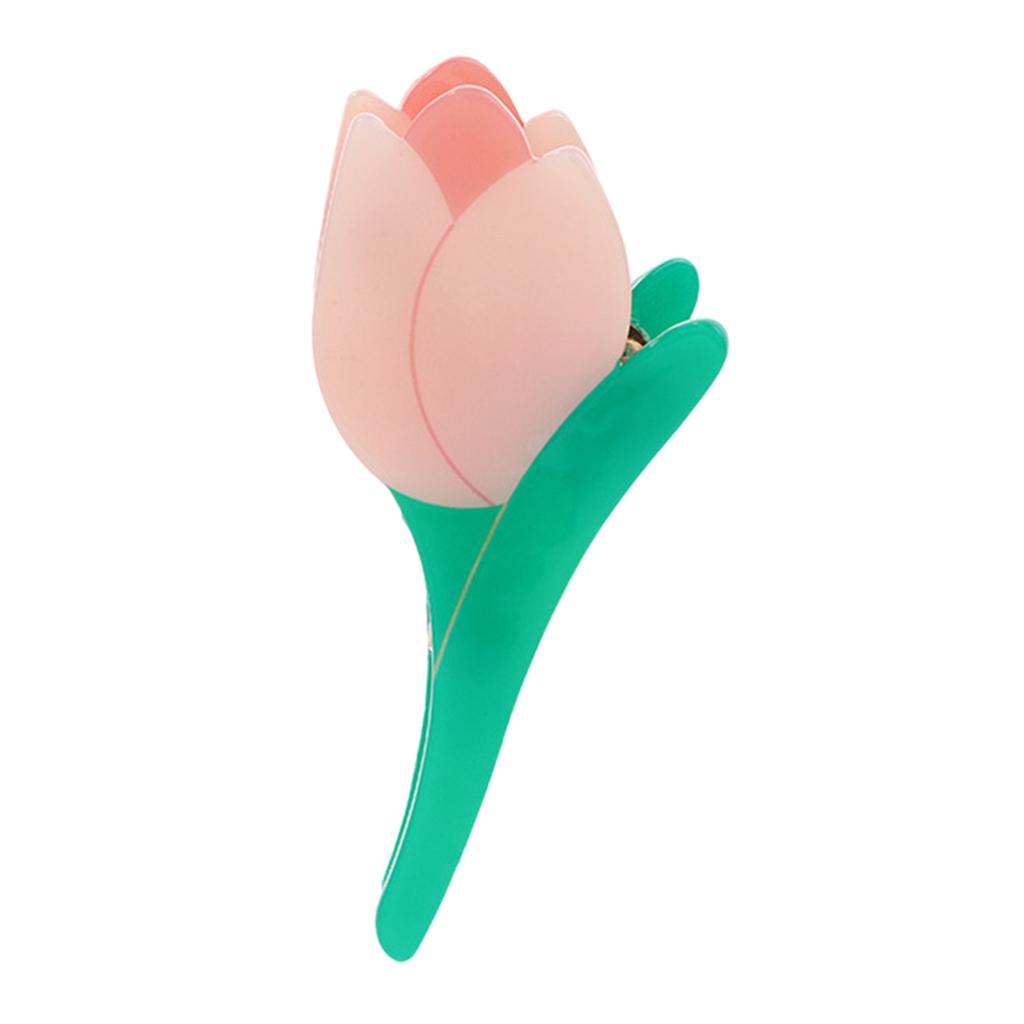 Hair Claw Clips Acetic Tulip Daisy Colorful for Bath Hair Accessories Ladies