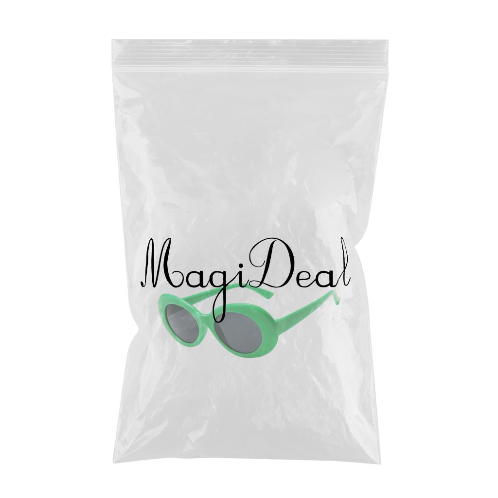 Oval Sunglass Lens Plastic Thick Frame Classic for Gatherings Holiday Travel Emerald framed gray