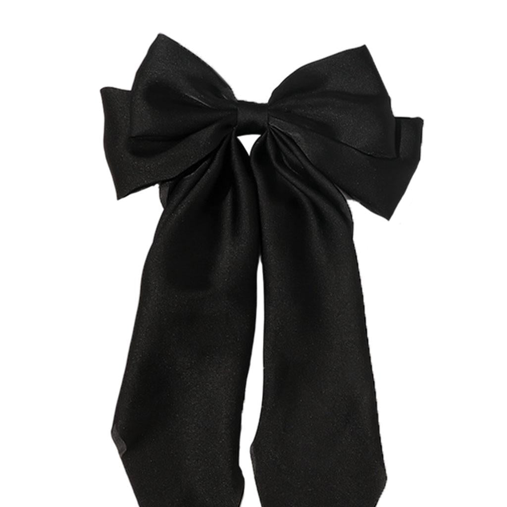 Large Bows Hair Clip Large Hairpin Headwear Styling Tools Ponytail Barrettes Black