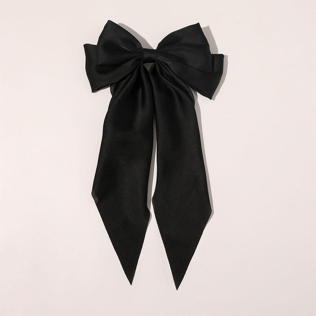 Large Bows Hair Clip Large Hairpin Headwear Styling Tools Ponytail Barrettes Black