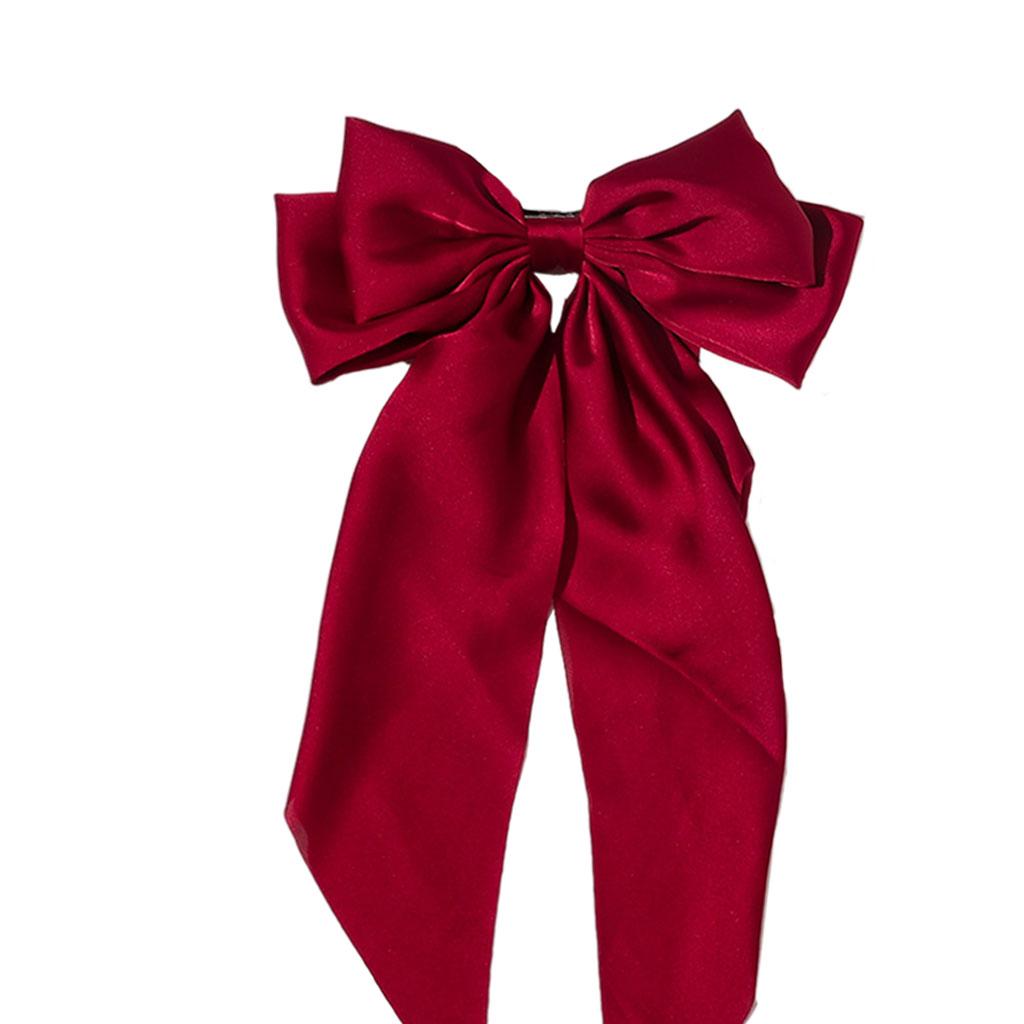 Large Bows Hair Clip Large Hairpin Headwear Styling Tools Ponytail Barrettes Red