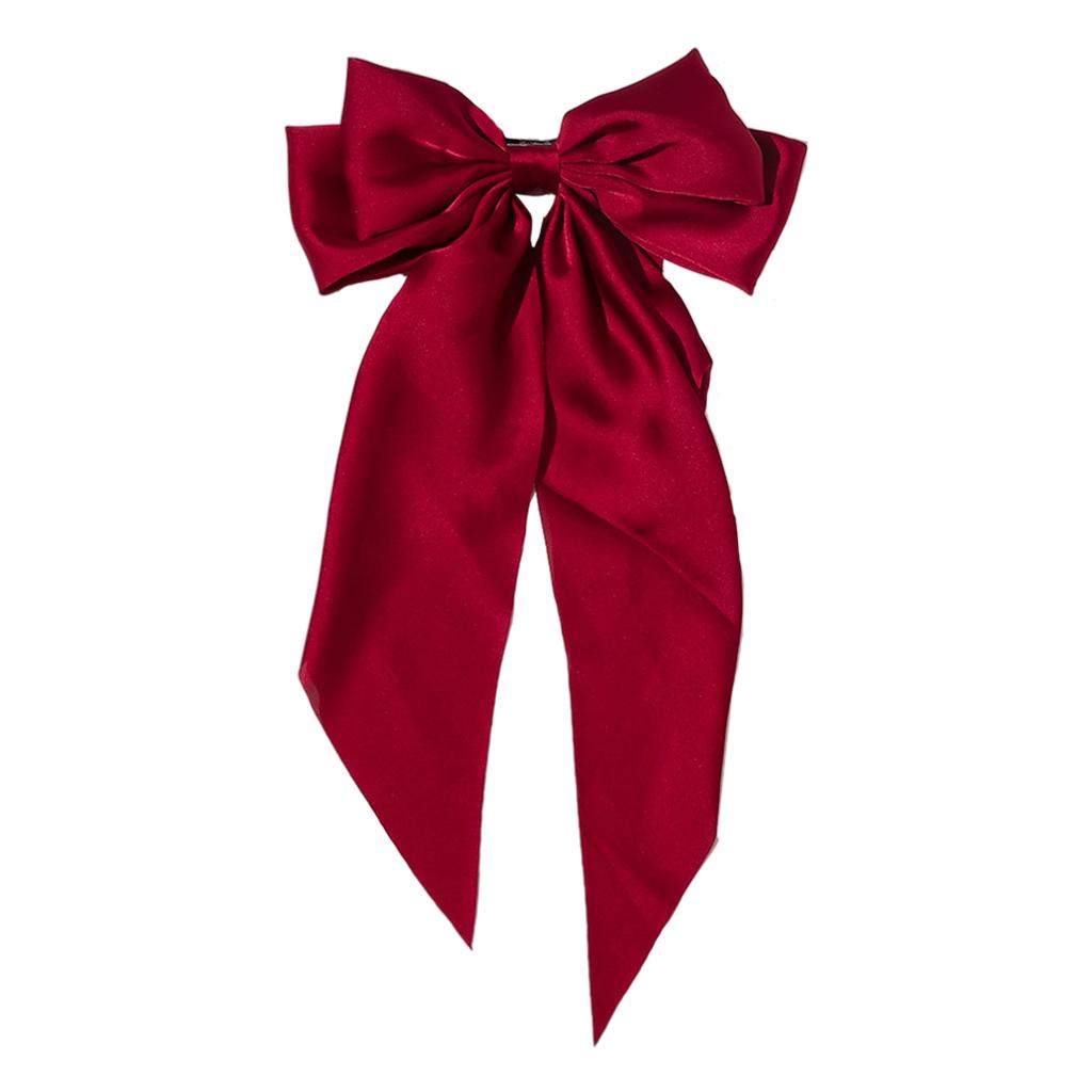 Large Bows Hair Clip Large Hairpin Headwear Styling Tools Ponytail Barrettes Red