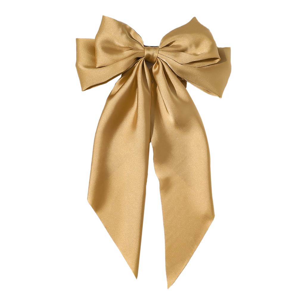 Large Bows Hair Clip Large Hairpin Headwear Styling Tools Ponytail Barrettes Champagne