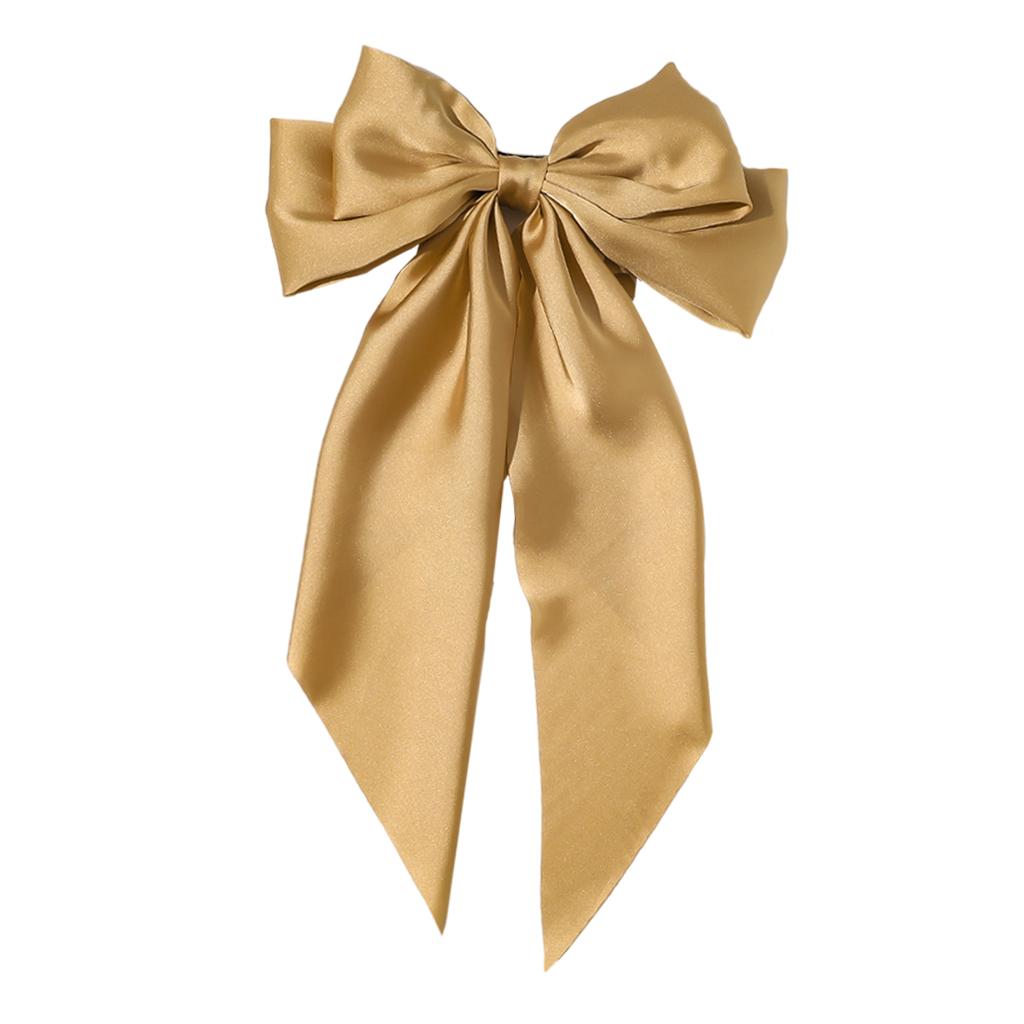 Large Bows Hair Clip Large Hairpin Headwear Styling Tools Ponytail Barrettes Champagne