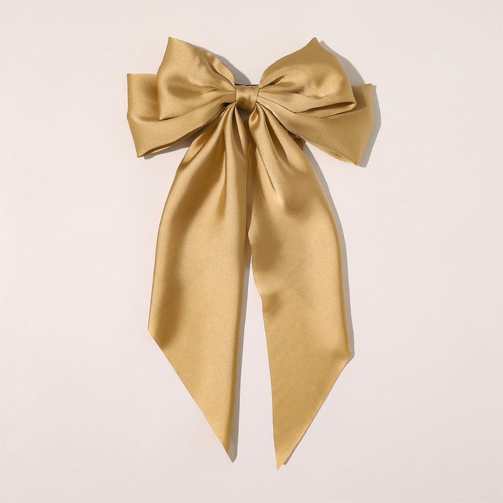 Large Bows Hair Clip Large Hairpin Headwear Styling Tools Ponytail Barrettes Champagne