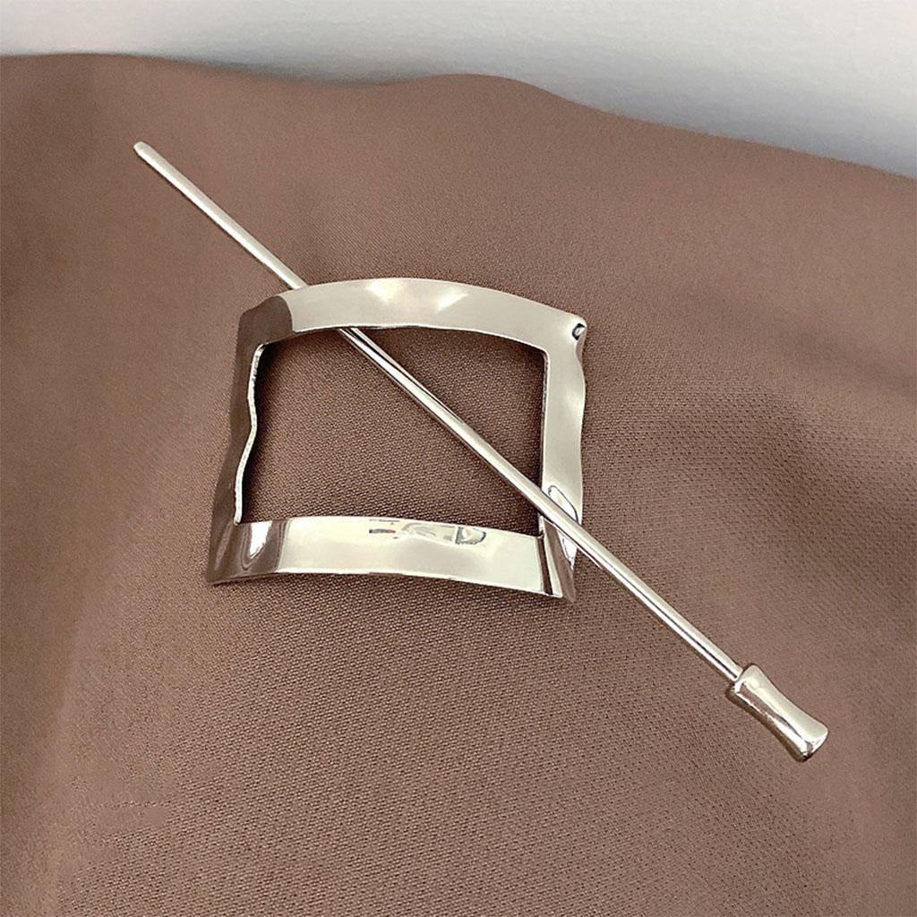 Fashion Girls Hair Clip Exquisite Hairpin Headwear Accessory  Silver Square