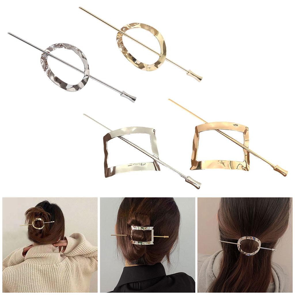 Fashion Girls Hair Clip Exquisite Hairpin Headwear Accessory  Silver Square
