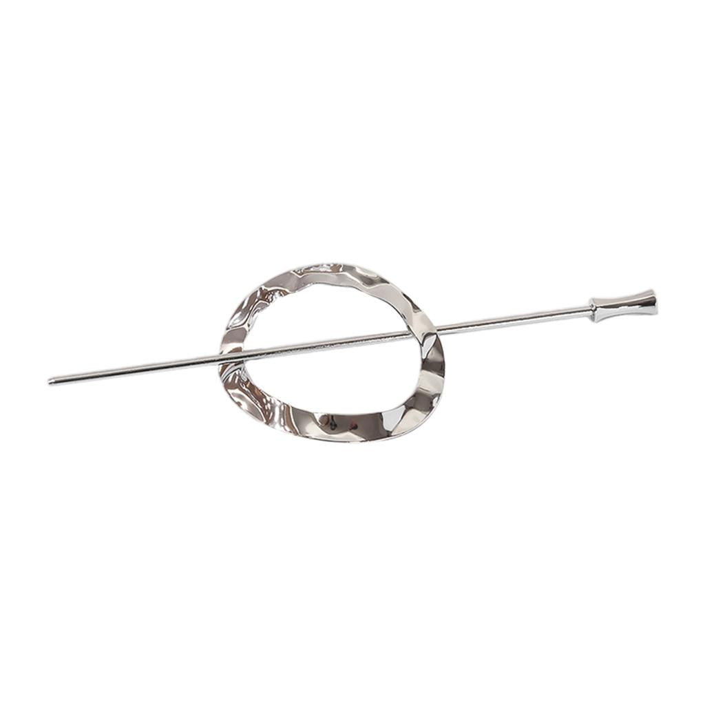 Fashion Girls Hair Clip Exquisite Hairpin Headwear Accessory  Silver Round