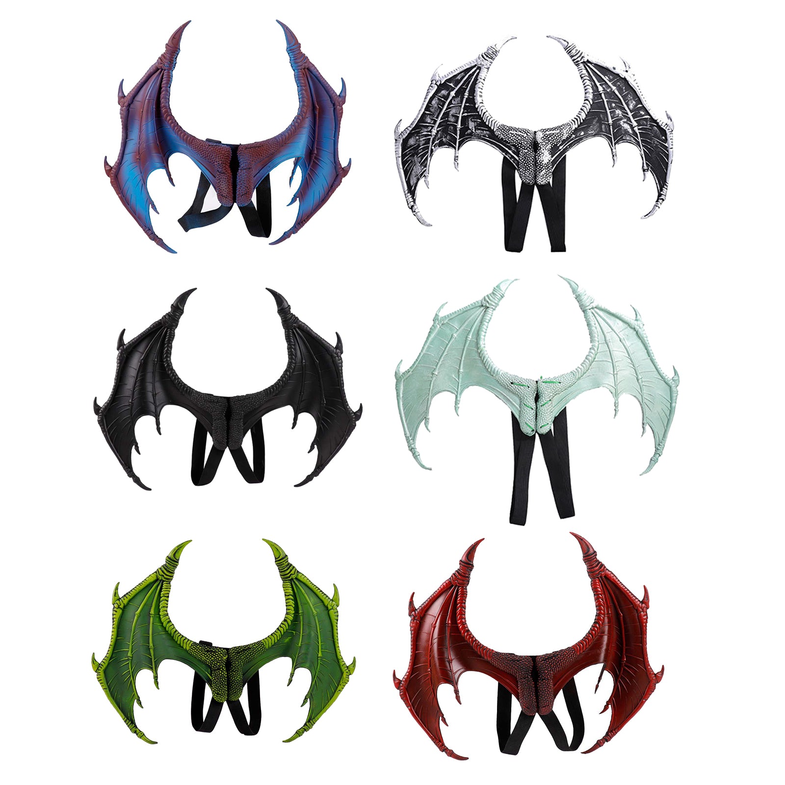 Halloween Dragon Wing Devil Costume for Girls Boys Teens Black