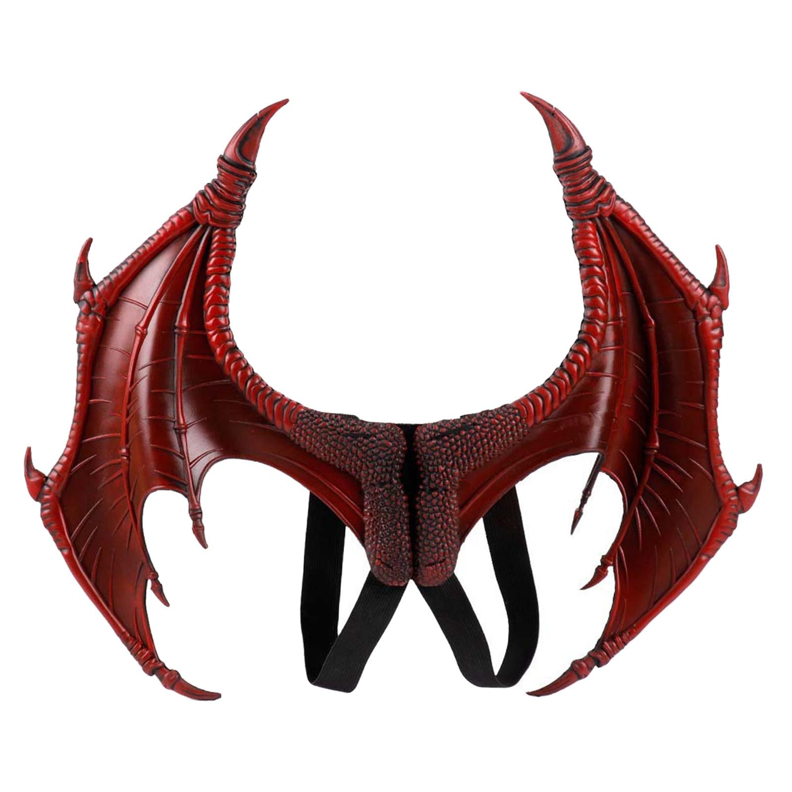 Halloween Dragon Wing Devil Costume for Girls Boys Teens Red