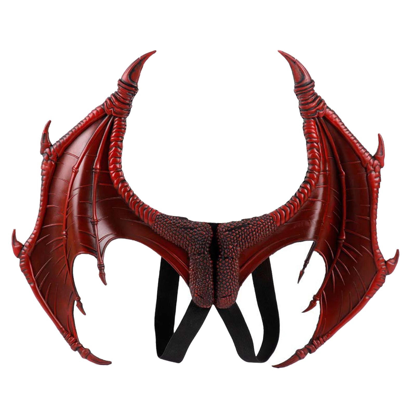 Halloween Dragon Wing Devil Costume for Girls Boys Teens Red