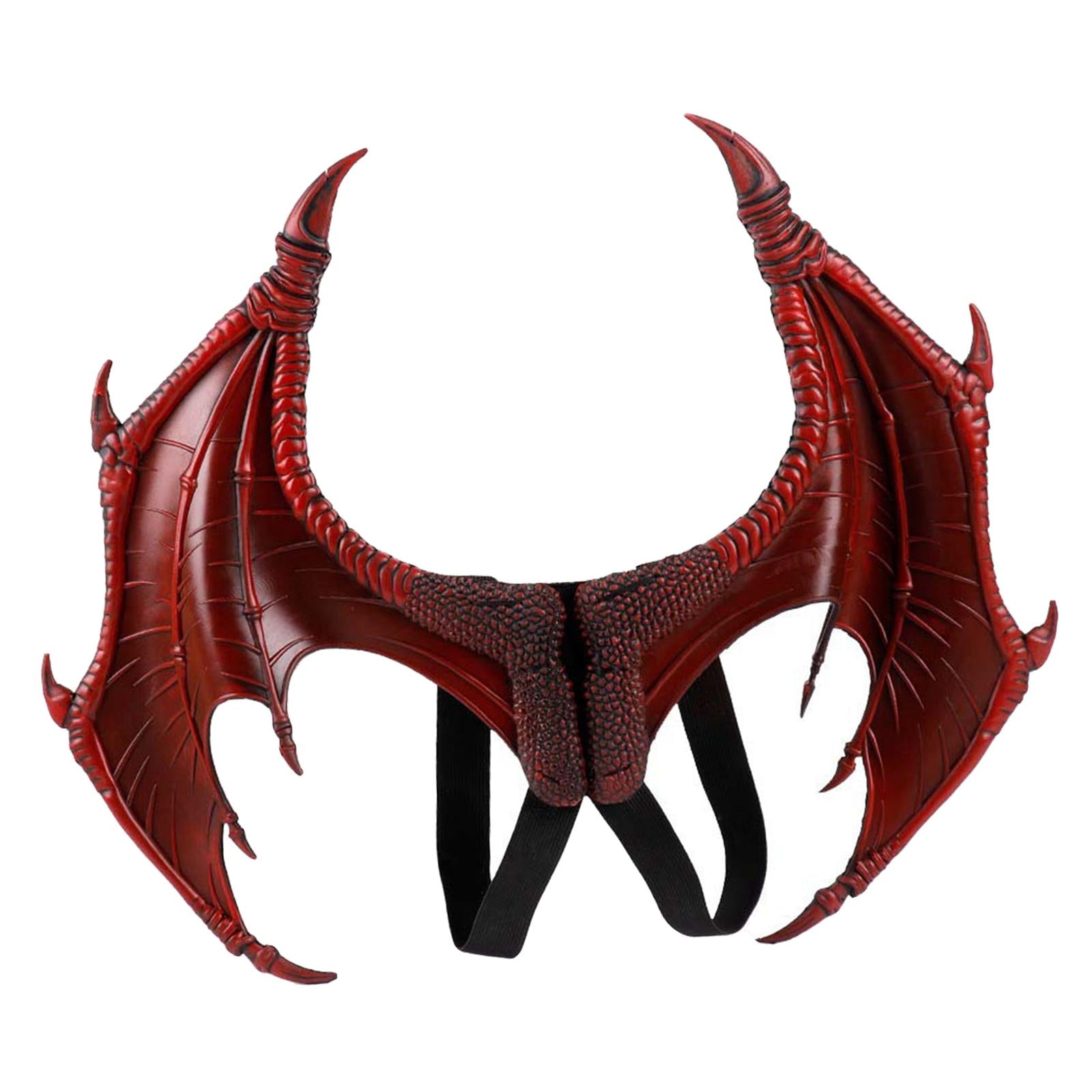 Halloween Dragon Wing Devil Costume for Girls Boys Teens Red