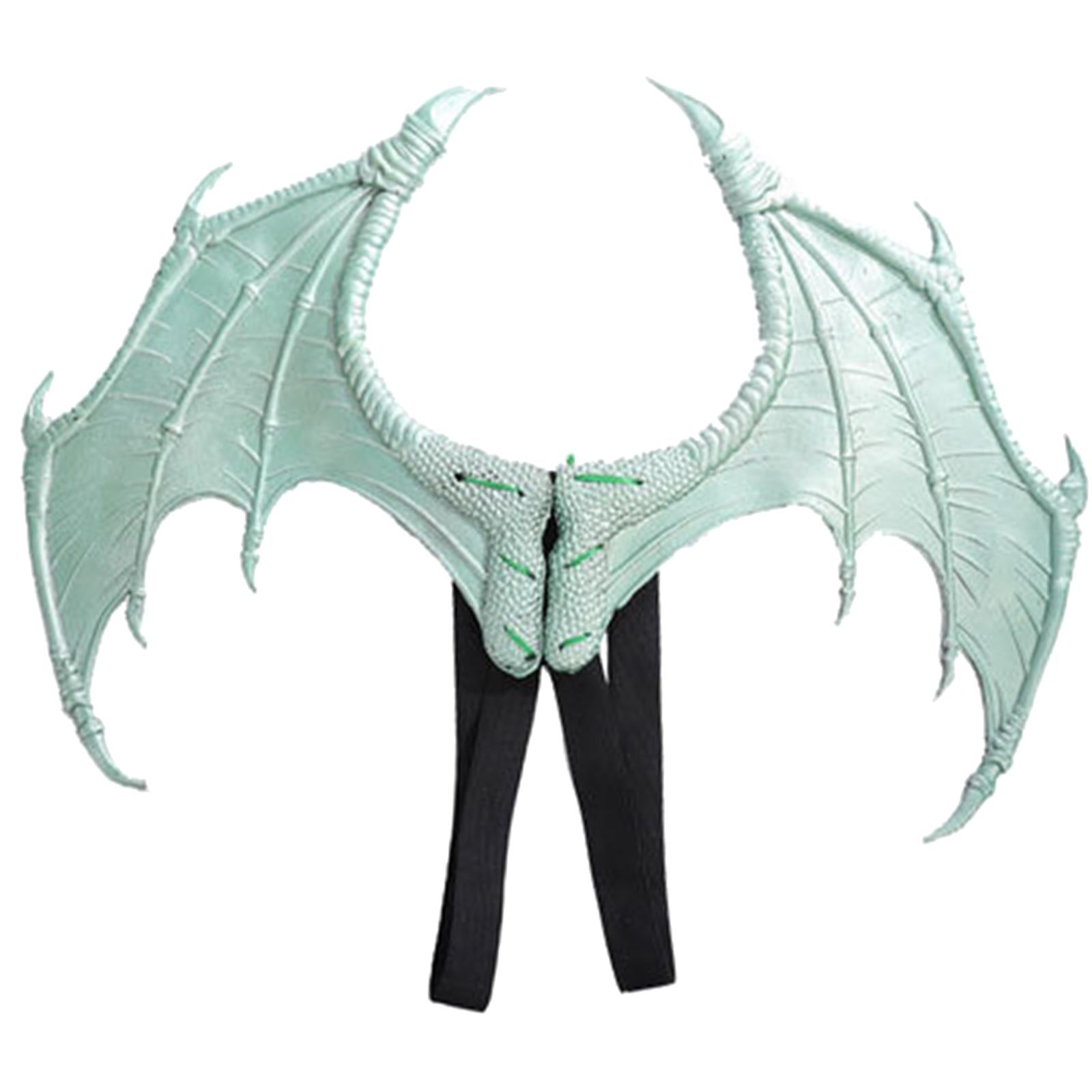 Halloween Dragon Wing Devil Costume for Girls Boys Teens Light Green