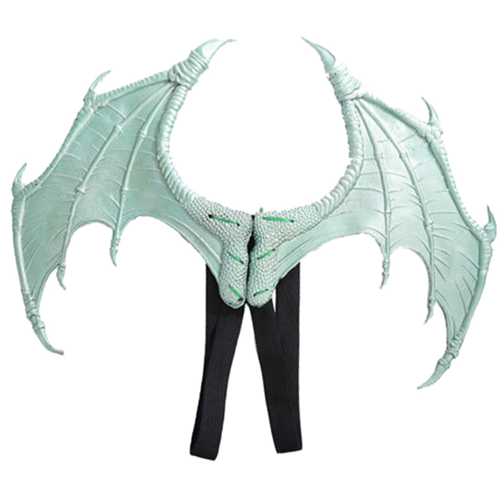 Halloween Dragon Wing Devil Costume for Girls Boys Teens Light Green