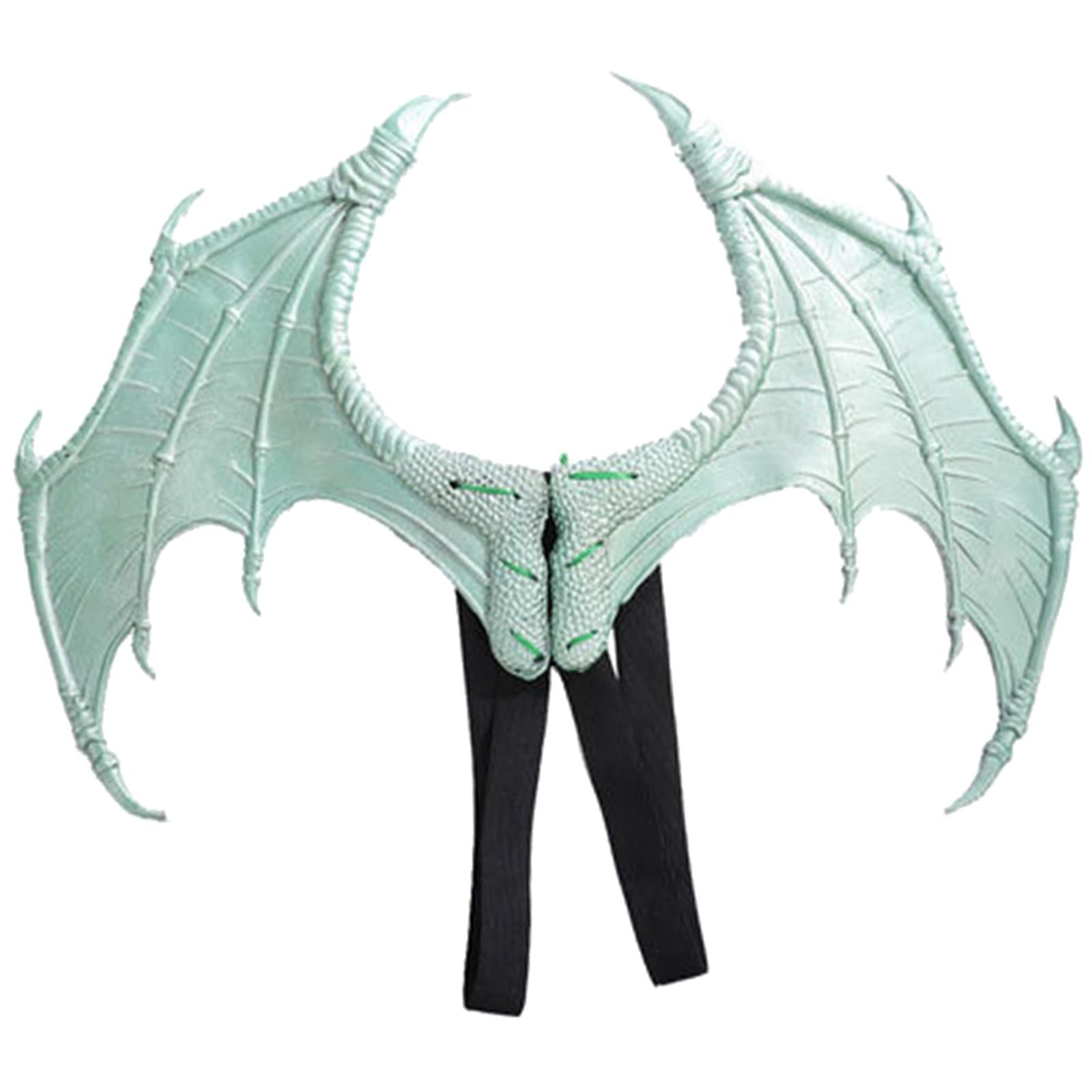 Halloween Dragon Wing Devil Costume for Girls Boys Teens Light Green