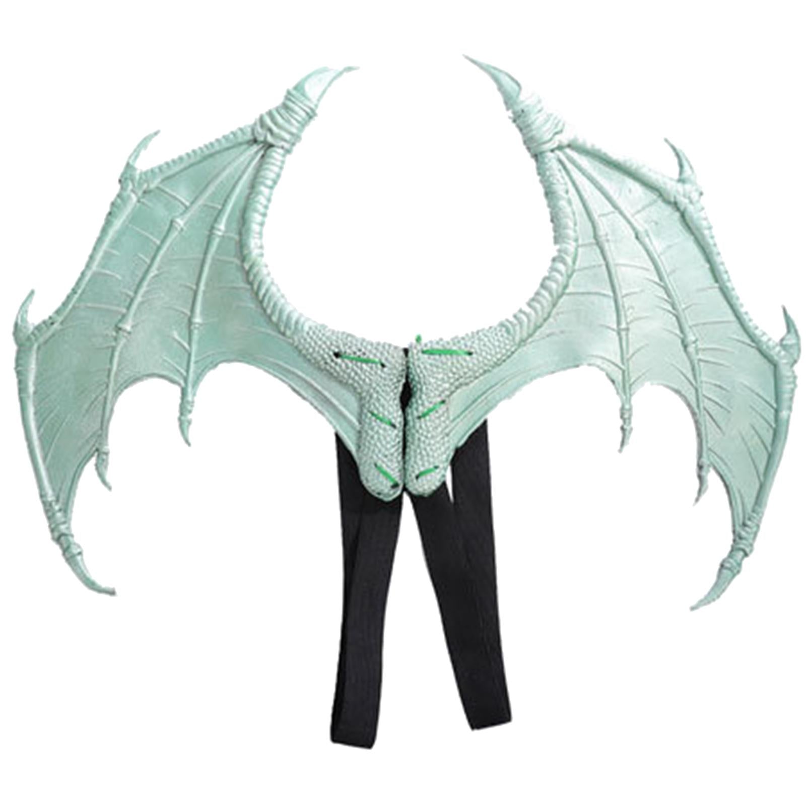 Halloween Dragon Wing Devil Costume for Girls Boys Teens Light Green